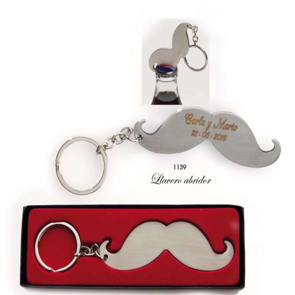 LLAVERO BIGOTE ABREBOTELLAS