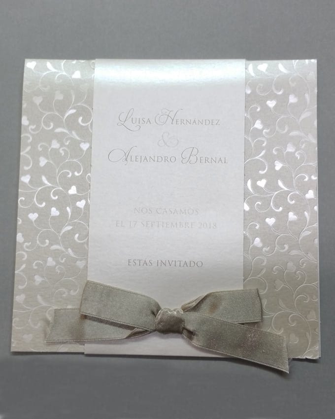 Invitación Romantic 726055BE - tiendadeilusiones