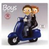 Figura para pastel Boys Pop & Fun en moto 17cm