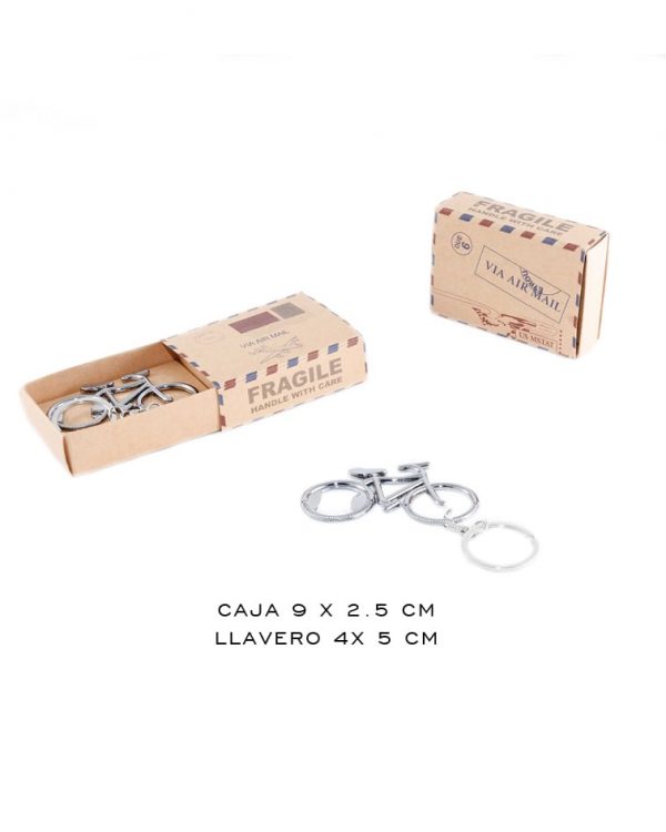 LLAVERO ABRIDOR BICICLETA regalo original para bodas.