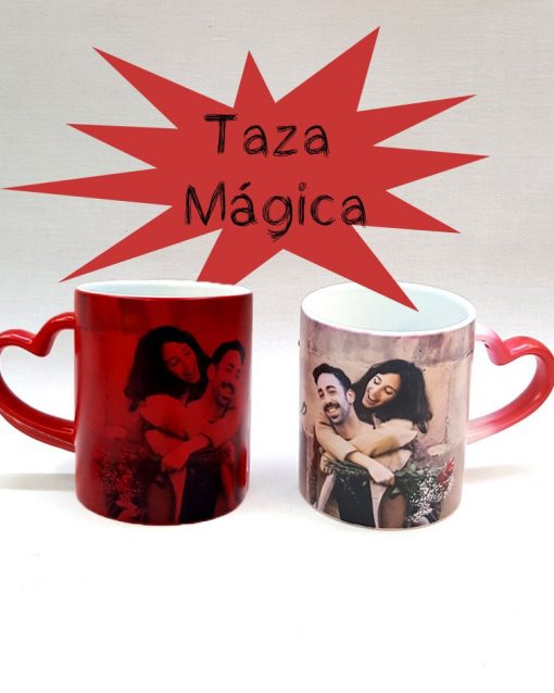 taza magica personalizada con foto