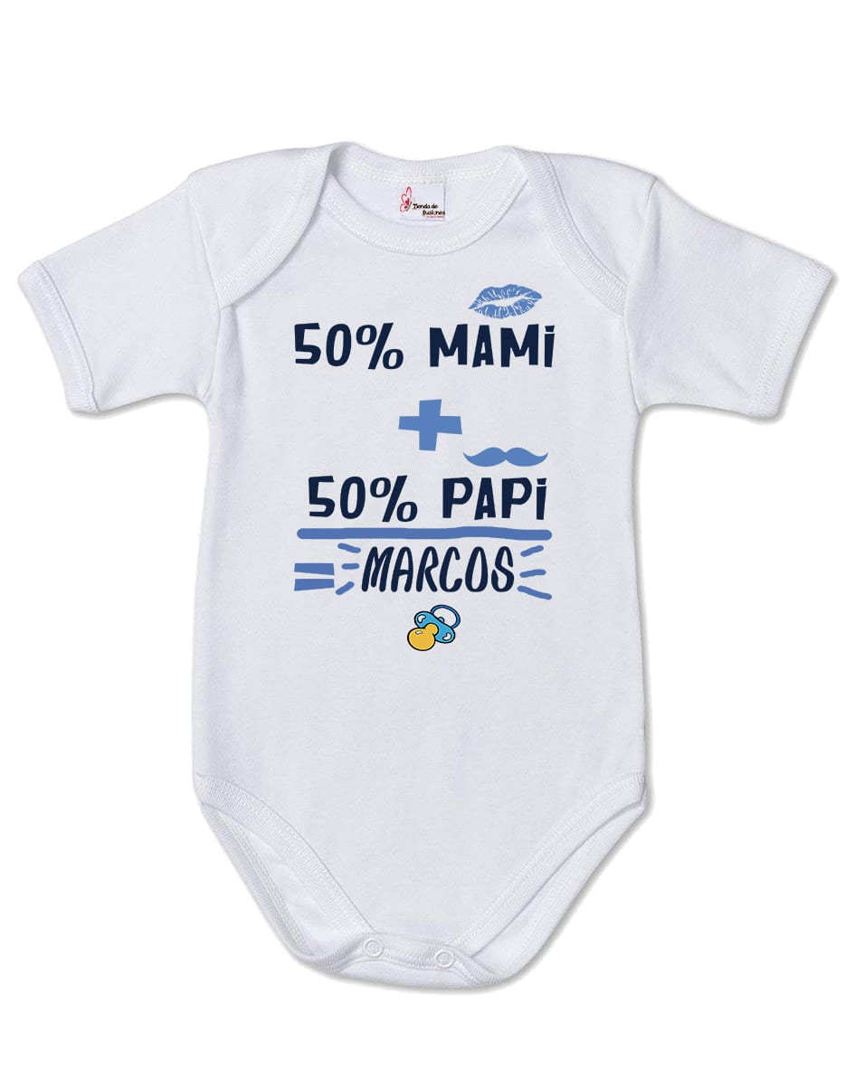 Body bebé niño personalizado 50% Mami - Tienda de ilusiones