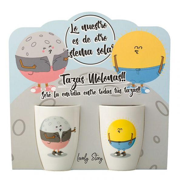 TAZA DOBLE SOL Y LUNA - LD0705 lovery