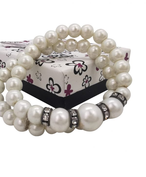Pulsera perlas en caja regalo 2060-DI