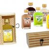 Licor frasca mini+ caja de madera