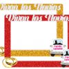 Photocall boda de corcho con purpurina