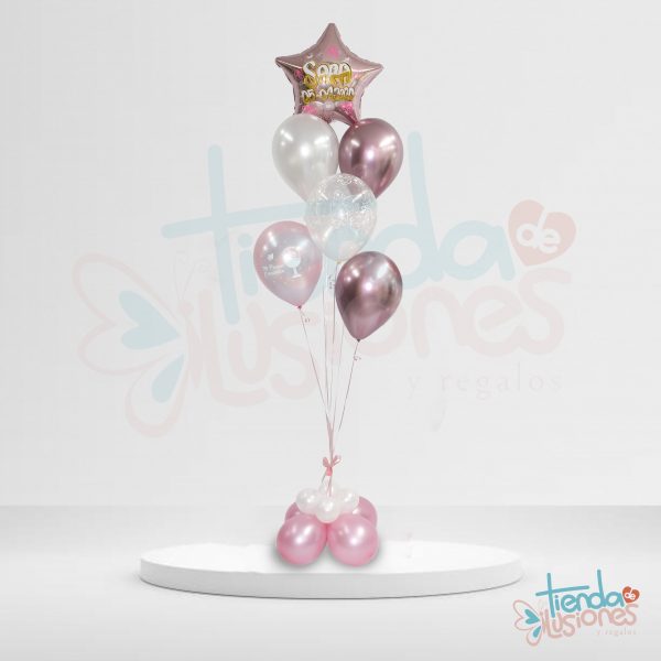 Globos comunion personalizado estrella
