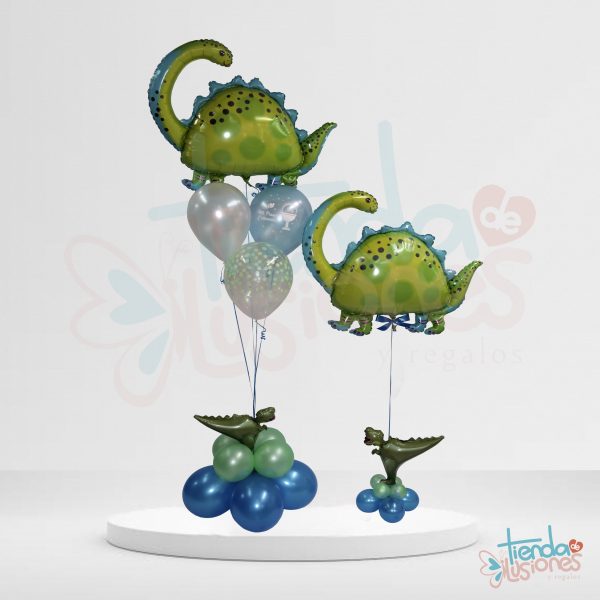 Globos duo comunión dinosaurio