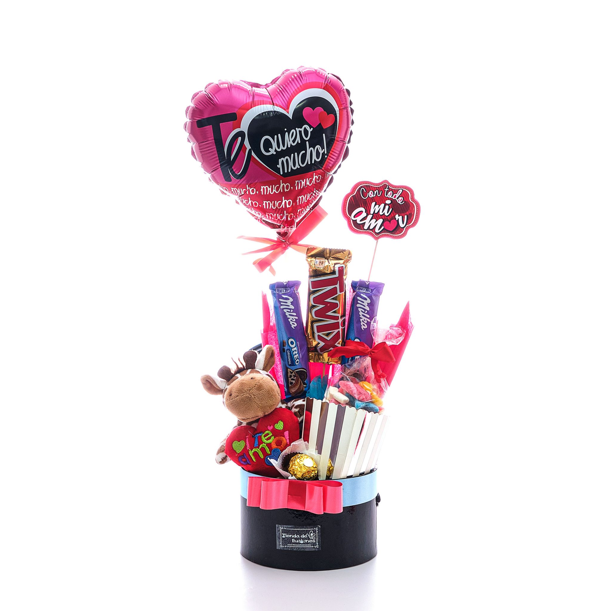 Cesta de regalo San Valentín Amor al Chocolate
